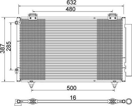 Magneti Marelli 359003221570 - Condensatore, Climatizzatore www.autoricambi360.it