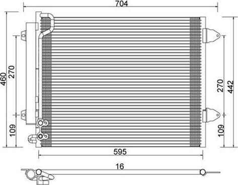 Magneti Marelli 359003221720 - Condensatore, Climatizzatore www.autoricambi360.it