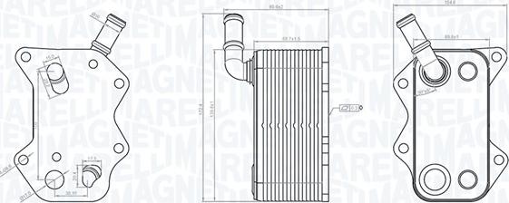 Magneti Marelli 350300004600 - Radiatore olio, Olio motore www.autoricambi360.it