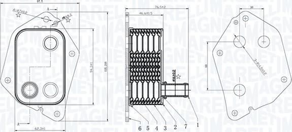 Magneti Marelli 350300006000 - Radiatore olio, Olio motore www.autoricambi360.it
