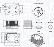 Magneti Marelli 350300000900 - Radiatore olio, Olio motore www.autoricambi360.it
