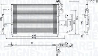 Magneti Marelli 350203997000 - Condensatore, Climatizzatore www.autoricambi360.it