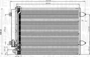 Magneti Marelli 350203919000 - Condensatore, Climatizzatore www.autoricambi360.it