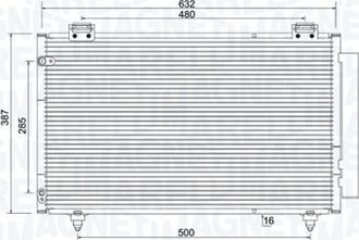 Magneti Marelli 350203925000 - Condensatore, Climatizzatore www.autoricambi360.it