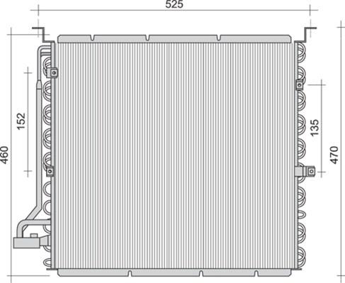Magneti Marelli 350203455000 - Condensatore, Climatizzatore www.autoricambi360.it