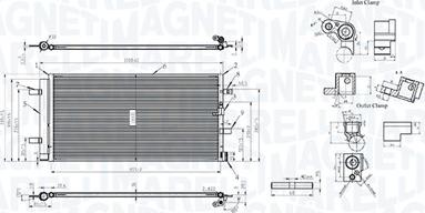 Magneti Marelli 350203106100 - Condensatore, Climatizzatore www.autoricambi360.it