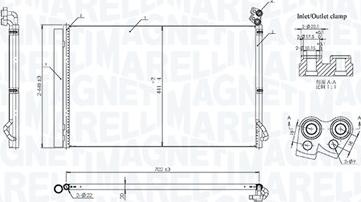 Magneti Marelli 350203107900 - Condensatore, Climatizzatore www.autoricambi360.it