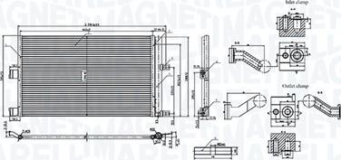 Magneti Marelli 350203107600 - Condensatore, Climatizzatore www.autoricambi360.it