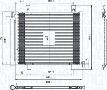 Magneti Marelli 350203836000 - Condensatore, Climatizzatore www.autoricambi360.it