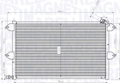 Magneti Marelli 350203831000 - Condensatore, Climatizzatore www.autoricambi360.it