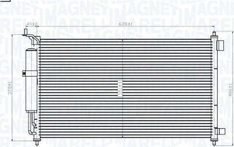 Magneti Marelli 350203829000 - Condensatore, Climatizzatore www.autoricambi360.it