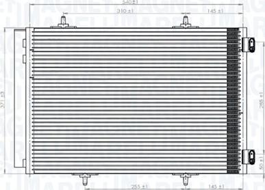Magneti Marelli 350203822000 - Condensatore, Climatizzatore www.autoricambi360.it