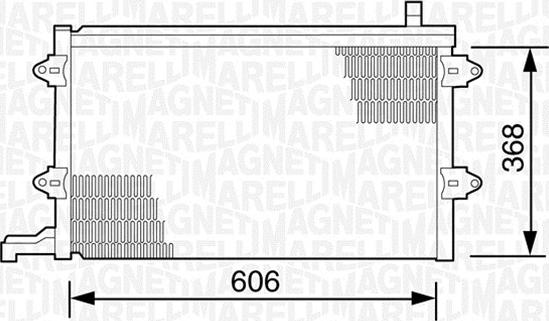 Magneti Marelli 350203243000 - Condensatore, Climatizzatore www.autoricambi360.it