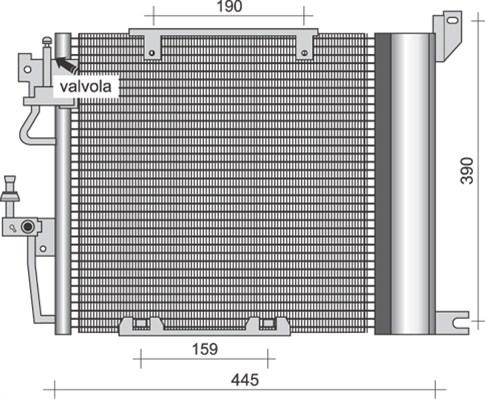Magneti Marelli 350203256000 - Condensatore, Climatizzatore www.autoricambi360.it