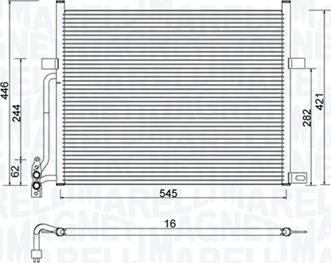 Magneti Marelli 350203776000 - Condensatore, Climatizzatore www.autoricambi360.it