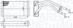 Magneti Marelli 350218477000 - Scambiatore calore, Riscaldamento abitacolo www.autoricambi360.it