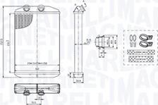 Magneti Marelli 350218519000 - Scambiatore calore, Riscaldamento abitacolo www.autoricambi360.it
