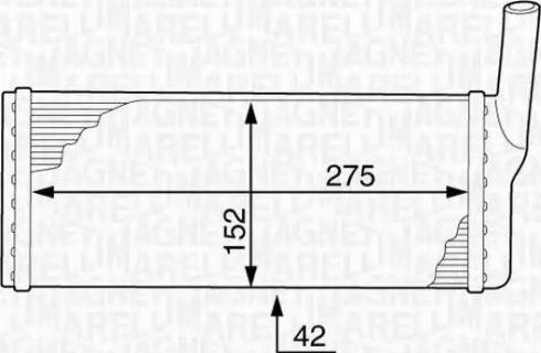 Magneti Marelli 350218344000 - Scambiatore calore, Riscaldamento abitacolo www.autoricambi360.it