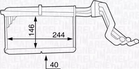 Magneti Marelli 350218353000 - Scambiatore calore, Riscaldamento abitacolo www.autoricambi360.it