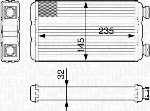Magneti Marelli 350218338000 - Scambiatore calore, Riscaldamento abitacolo www.autoricambi360.it