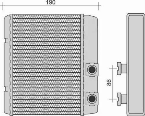 Magneti Marelli 350218252000 - Scambiatore calore, Riscaldamento abitacolo www.autoricambi360.it