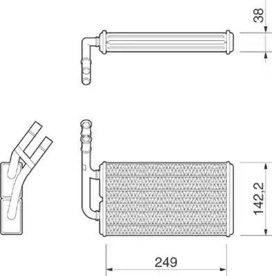 Magneti Marelli 350218210000 - Scambiatore calore, Riscaldamento abitacolo www.autoricambi360.it