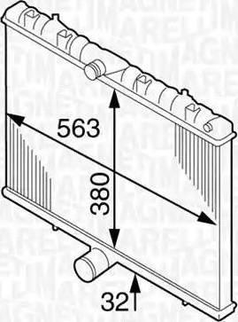 Magneti Marelli 350213904000 - Radiatore, Raffreddamento motore www.autoricambi360.it