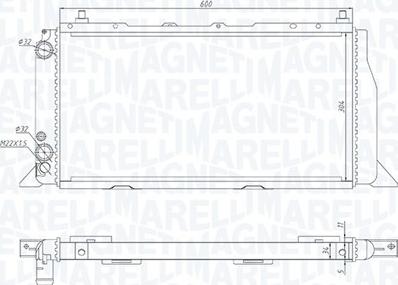 Magneti Marelli 350213406000 - Radiatore, Raffreddamento motore www.autoricambi360.it
