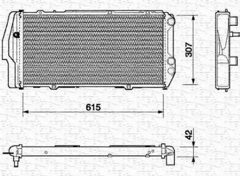 Magneti Marelli 350213403000 - Radiatore, Raffreddamento motore www.autoricambi360.it