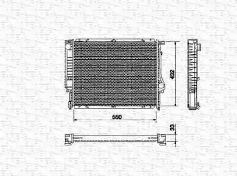 Magneti Marelli 350213431000 - Radiatore, Raffreddamento motore www.autoricambi360.it