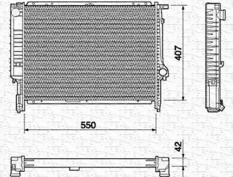 Magneti Marelli 350213432000 - Radiatore, Raffreddamento motore www.autoricambi360.it