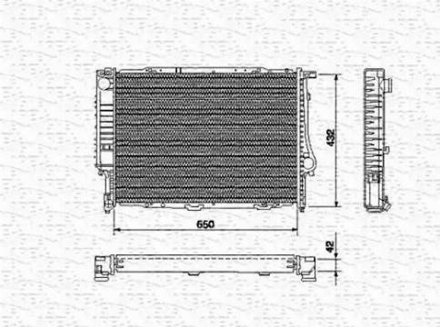 Magneti Marelli 350213424000 - Radiatore, Raffreddamento motore www.autoricambi360.it