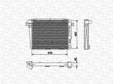 Magneti Marelli 350213427000 - Radiatore, Raffreddamento motore www.autoricambi360.it