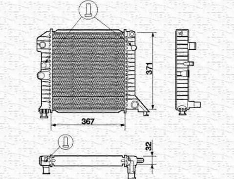 Magneti Marelli 350213662000 - Radiatore, Raffreddamento motore www.autoricambi360.it