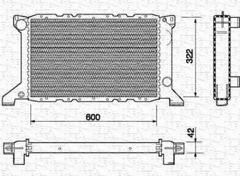 Magneti Marelli 350213686000 - Radiatore, Raffreddamento motore www.autoricambi360.it