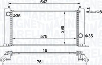 Magneti Marelli 350213194500 - Radiatore, Raffreddamento motore www.autoricambi360.it