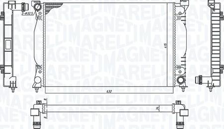 Magneti Marelli 350213196700 - Radiatore, Raffreddamento motore www.autoricambi360.it