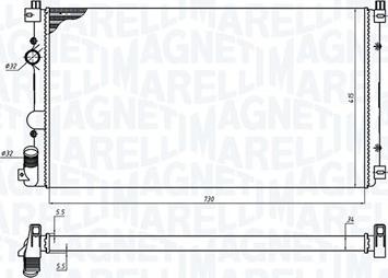Magneti Marelli 350213198800 - Radiatore, Raffreddamento motore www.autoricambi360.it