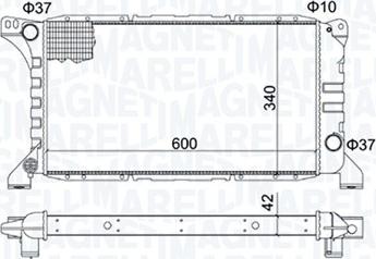 Magneti Marelli 350213193500 - Radiatore, Raffreddamento motore www.autoricambi360.it