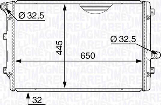 Magneti Marelli 350213144400 - Radiatore, Raffreddamento motore www.autoricambi360.it