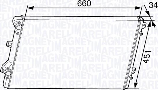 Magneti Marelli 350213144300 - Radiatore, Raffreddamento motore www.autoricambi360.it