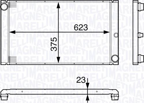 Magneti Marelli 350213140200 - Radiatore, Raffreddamento motore www.autoricambi360.it