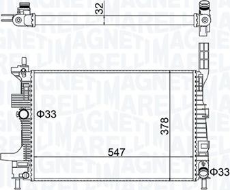 Magneti Marelli 350213159700 - Radiatore, Raffreddamento motore www.autoricambi360.it