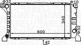 Magneti Marelli 350213154200 - Radiatore, Raffreddamento motore www.autoricambi360.it