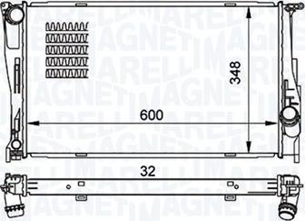 Magneti Marelli 350213157500 - Radiatore, Raffreddamento motore www.autoricambi360.it