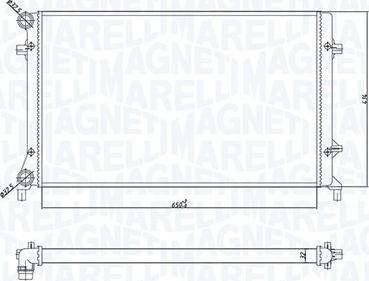 Magneti Marelli 350213166900 - Radiatore, Raffreddamento motore www.autoricambi360.it