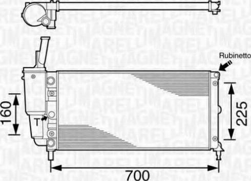 Magneti Marelli 350213161003 - Radiatore, Raffreddamento motore www.autoricambi360.it