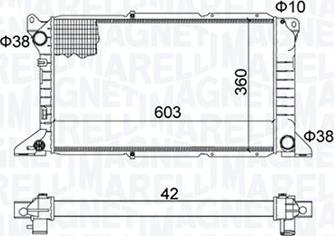 Magneti Marelli 350213163800 - Radiatore, Raffreddamento motore www.autoricambi360.it