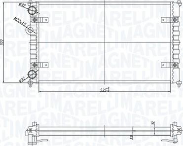 Magneti Marelli 350213167700 - Radiatore, Raffreddamento motore www.autoricambi360.it