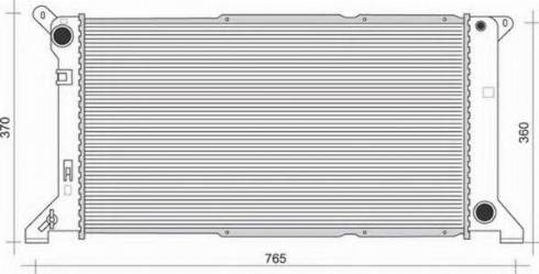 Magneti Marelli 350213109700 - Radiatore, Raffreddamento motore www.autoricambi360.it